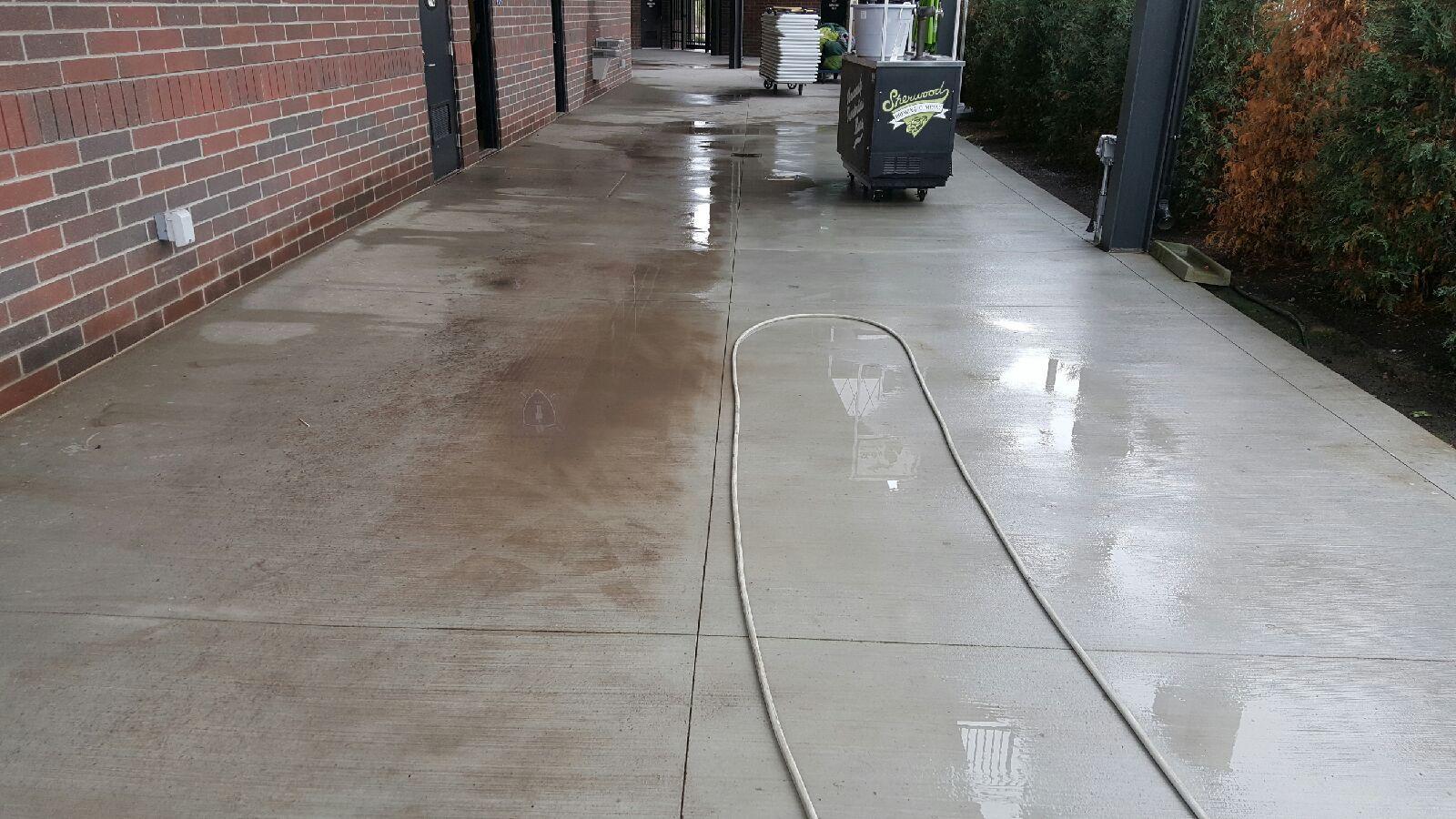 power washing before after photos from NuWay cleaning